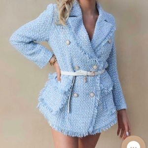 Tweed Jacket (Blue)